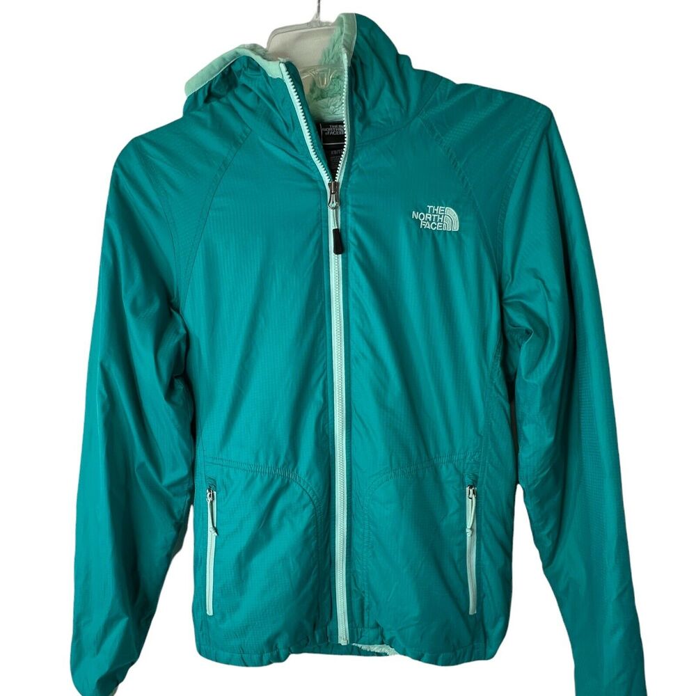 The North Face Womens Nylon Full Zip Fleece Lined Hoody Athleisure XS
